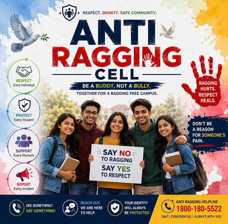 Anti-Ragging Cell — Say No to Ragging, Say Yes to Respect